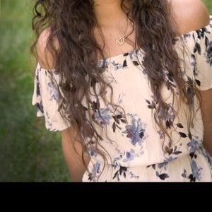 Kendall & Kylie Blue Floral Romper